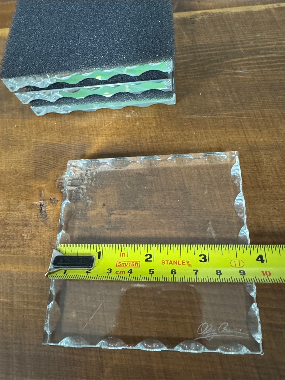 Clear Glass Coasters - Picture 3 of 3